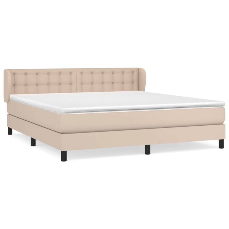 vidaXL Boxspringbett mit Matratze Cappuccino-Braun 160x200 cm Kunstleder 3127324 vidaXL Boxspringbett mit Matratze Cappuccino-Braun 160x200 cm Kunstleder 3127324 von VIDAXL