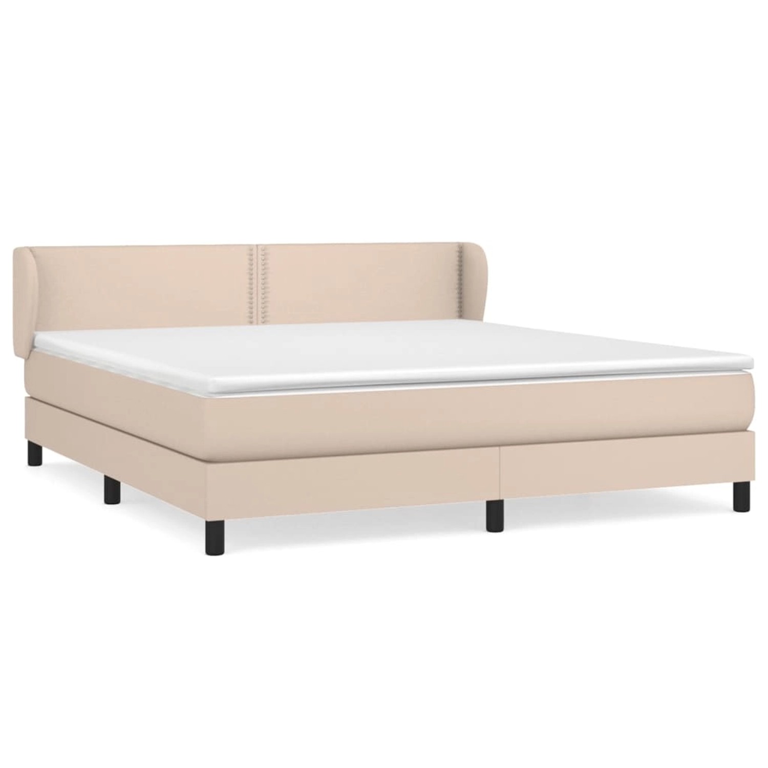 vidaXL Boxspringbett mit Matratze Cappuccino-Braun 180x200 cm Kunstleder 3127270 vidaXL Boxspringbett mit Matratze Cappuccino-Braun 180x200 cm Kunstleder 3127270 von VIDAXL
