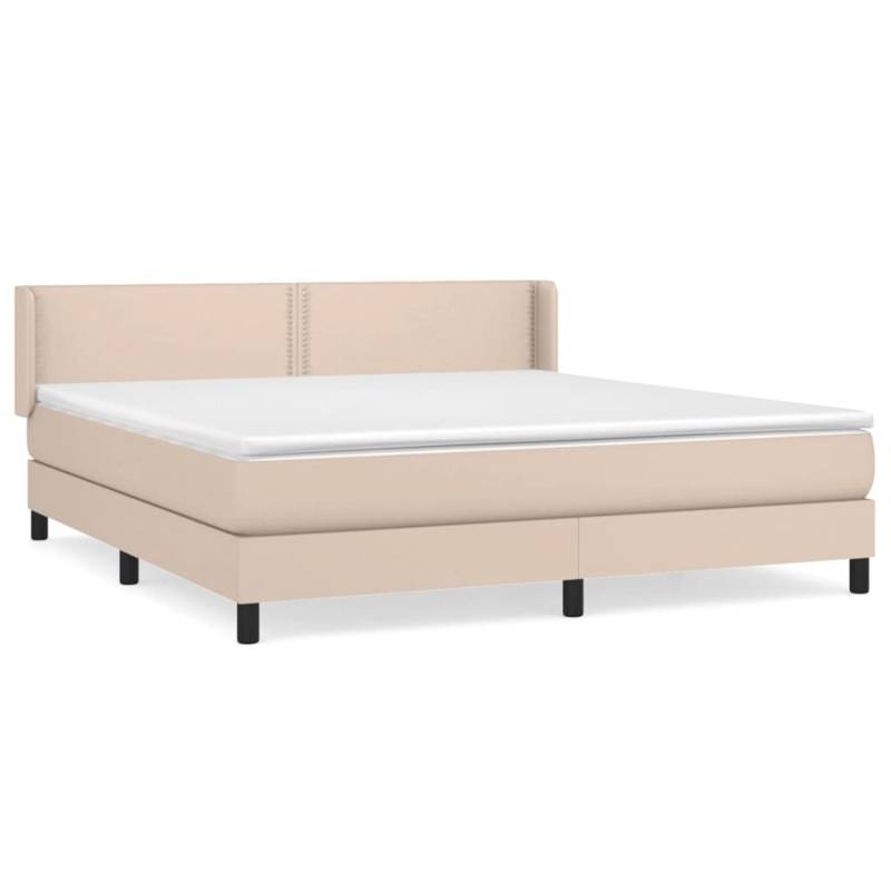 vidaXL Boxspringbett mit Matratze Cappuccino-Braun 180x200 cm Kunstleder 3130738 vidaXL Boxspringbett mit Matratze Cappuccino-Braun 180x200 cm Kunstleder 3130738 von VIDAXL