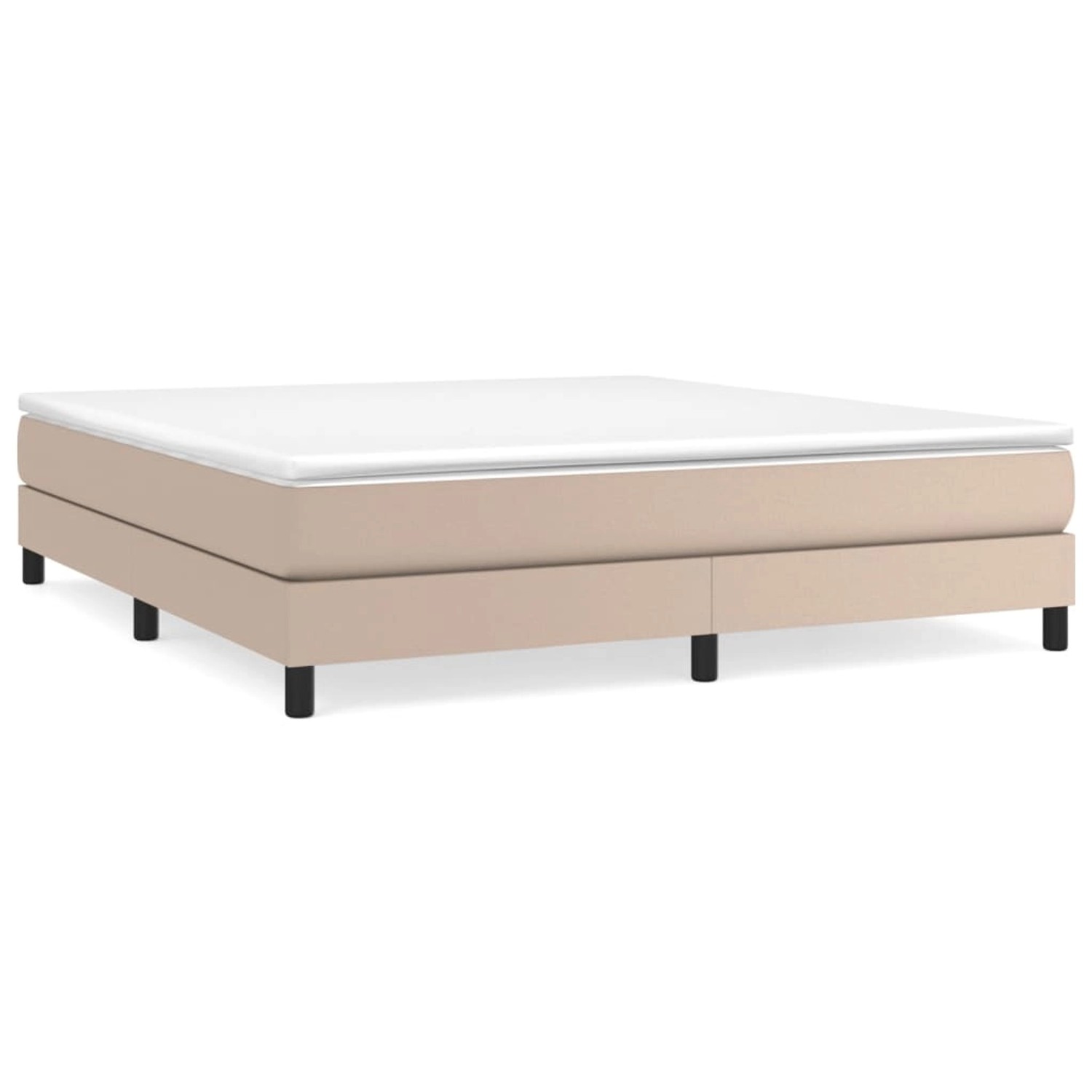 vidaXL Boxspringbett mit Matratze Cappuccino-Braun 180x200 cm Kunstleder 3144278 vidaXL Boxspringbett mit Matratze Cappuccino-Braun 180x200 cm Kunstleder 3144278 von VIDAXL