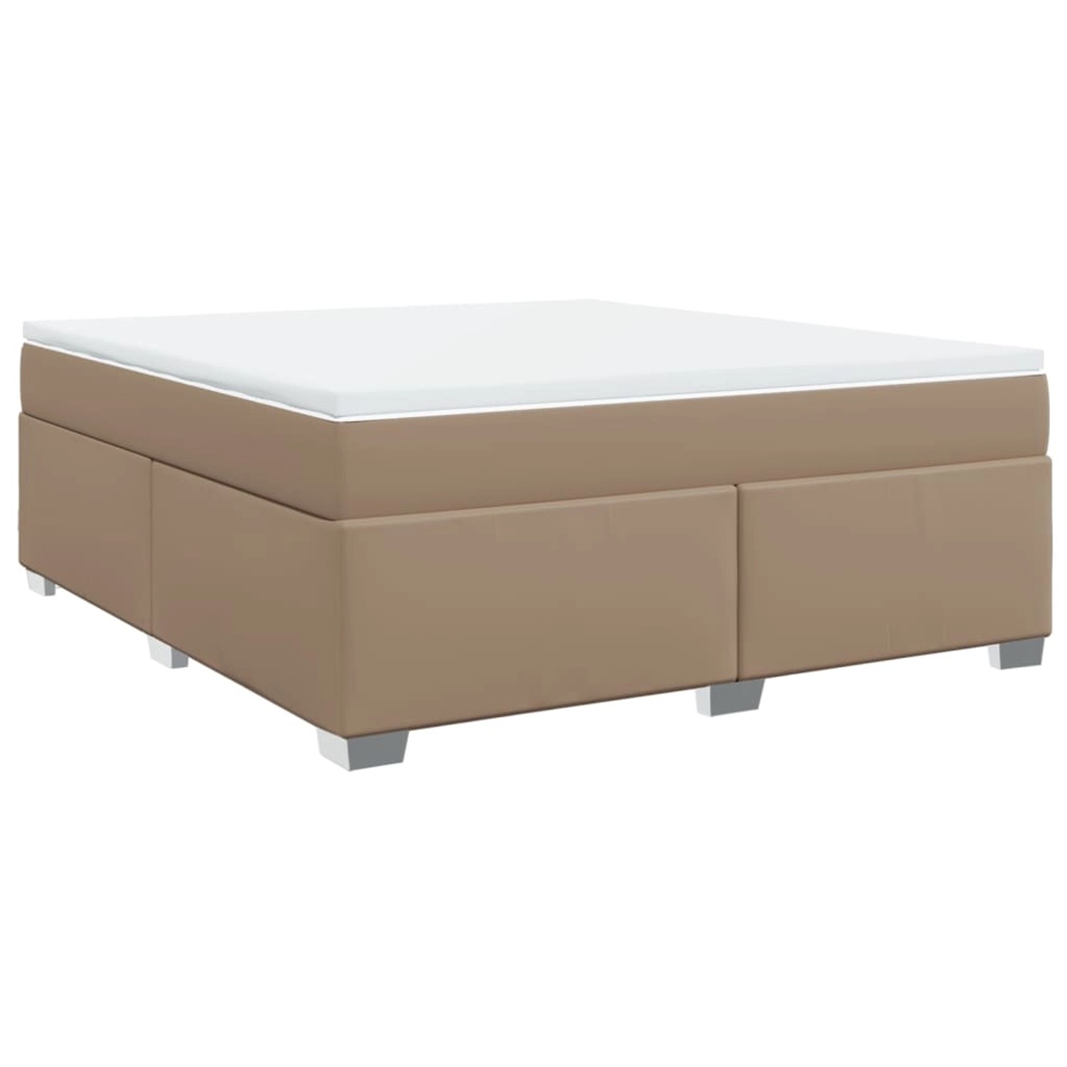 vidaXL Boxspringbett mit Matratze Cappuccino-Braun 180x200 cm Kunstleder 3285224 vidaXL Boxspringbett mit Matratze Cappuccino-Braun 180x200 cm Kunstleder 3285224 von VIDAXL