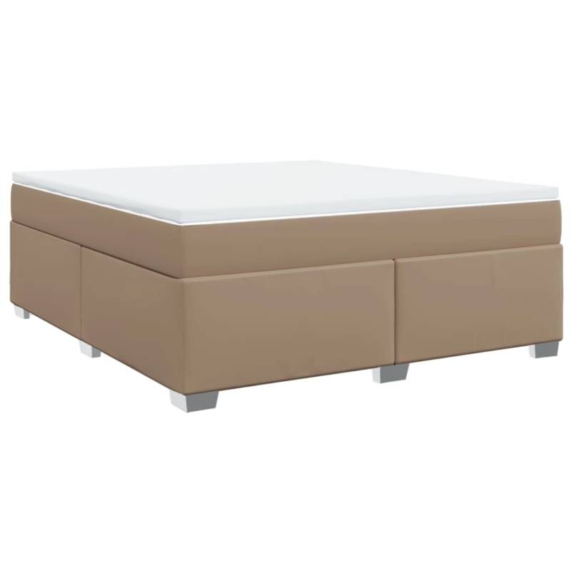 vidaXL Boxspringbett mit Matratze Cappuccino-Braun 180x200 cm Kunstleder 3285224 vidaXL Boxspringbett mit Matratze Cappuccino-Braun 180x200 cm Kunstleder 3285224 von VIDAXL