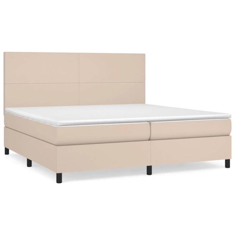 vidaXL Boxspringbett mit Matratze Cappuccino-Braun 200x200cm Kunstleder 3142748 vidaXL Boxspringbett mit Matratze Cappuccino-Braun 200x200cm Kunstleder 3142748 von VIDAXL