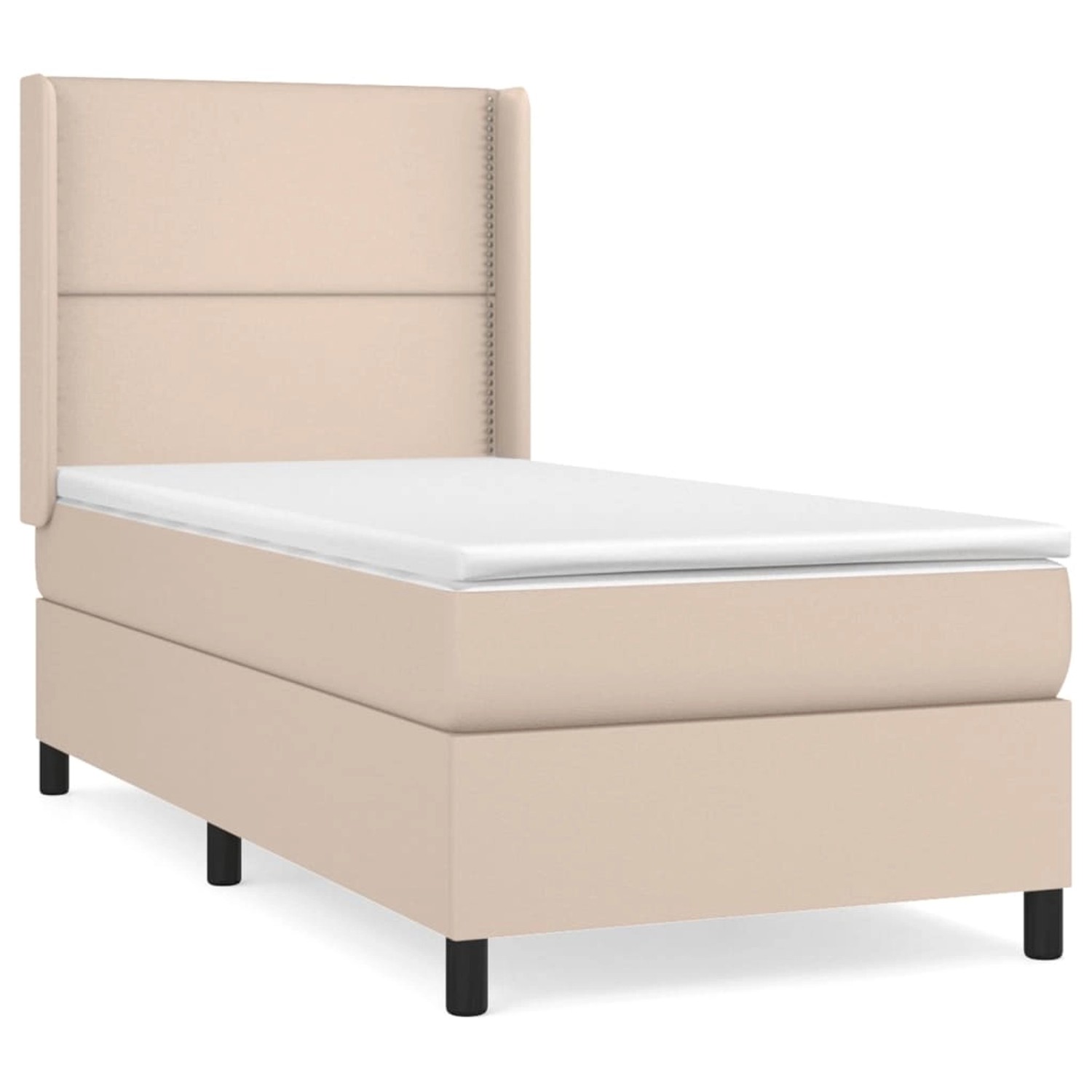 vidaXL Boxspringbett mit Matratze Cappuccino-Braun 90x190cm Kunstleder1466260 vidaXL Boxspringbett mit Matratze Cappuccino-Braun 90x190cm Kunstleder1466260 von VIDAXL