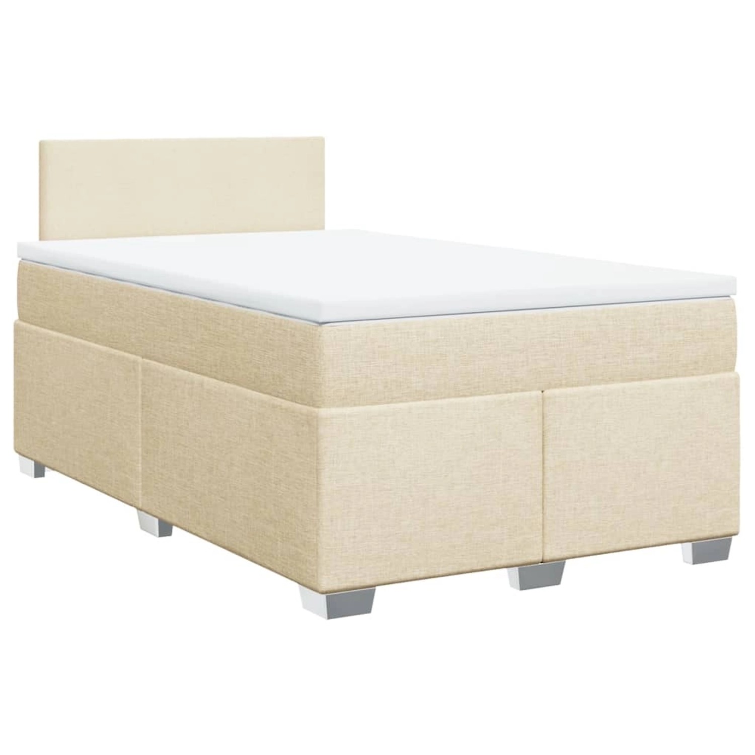 vidaXL Boxspringbett mit Matratze Creme 120x190 cm Stoff2101692 vidaXL Boxspringbett mit Matratze Creme 120x190 cm Stoff2101692 von VIDAXL