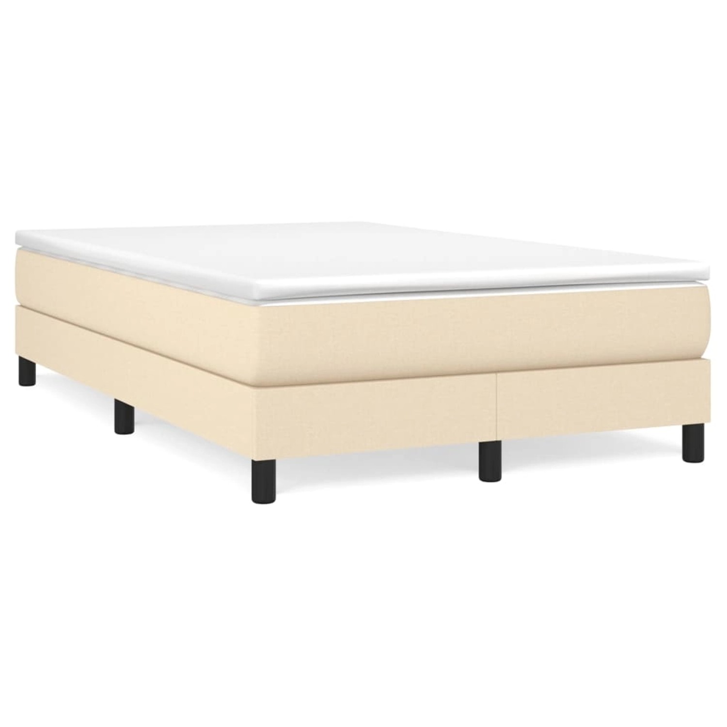 vidaXL Boxspringbett mit Matratze Creme 120x200 cm Stoff 3144066 vidaXL Boxspringbett mit Matratze Creme 120x200 cm Stoff 3144066 von VIDAXL