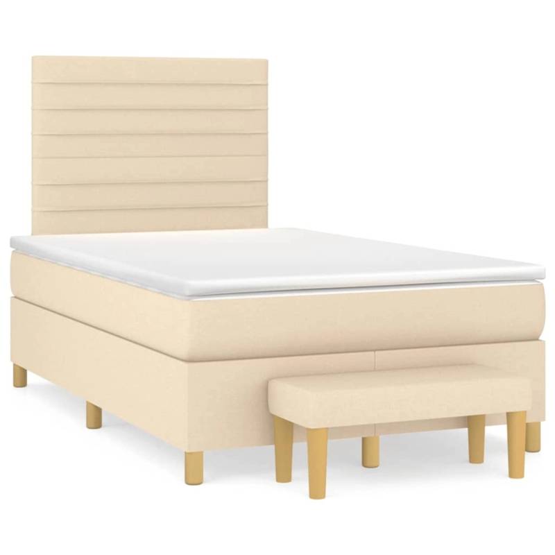 vidaXL Boxspringbett mit Matratze Creme 120x200 cm Stoff1358450 vidaXL Boxspringbett mit Matratze Creme 120x200 cm Stoff1358450 von VIDAXL