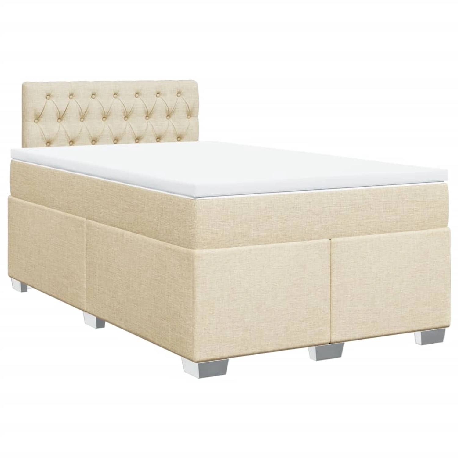 vidaXL Boxspringbett mit Matratze Creme 120x200 cm Stoff2101590 vidaXL Boxspringbett mit Matratze Creme 120x200 cm Stoff2101590 von VIDAXL