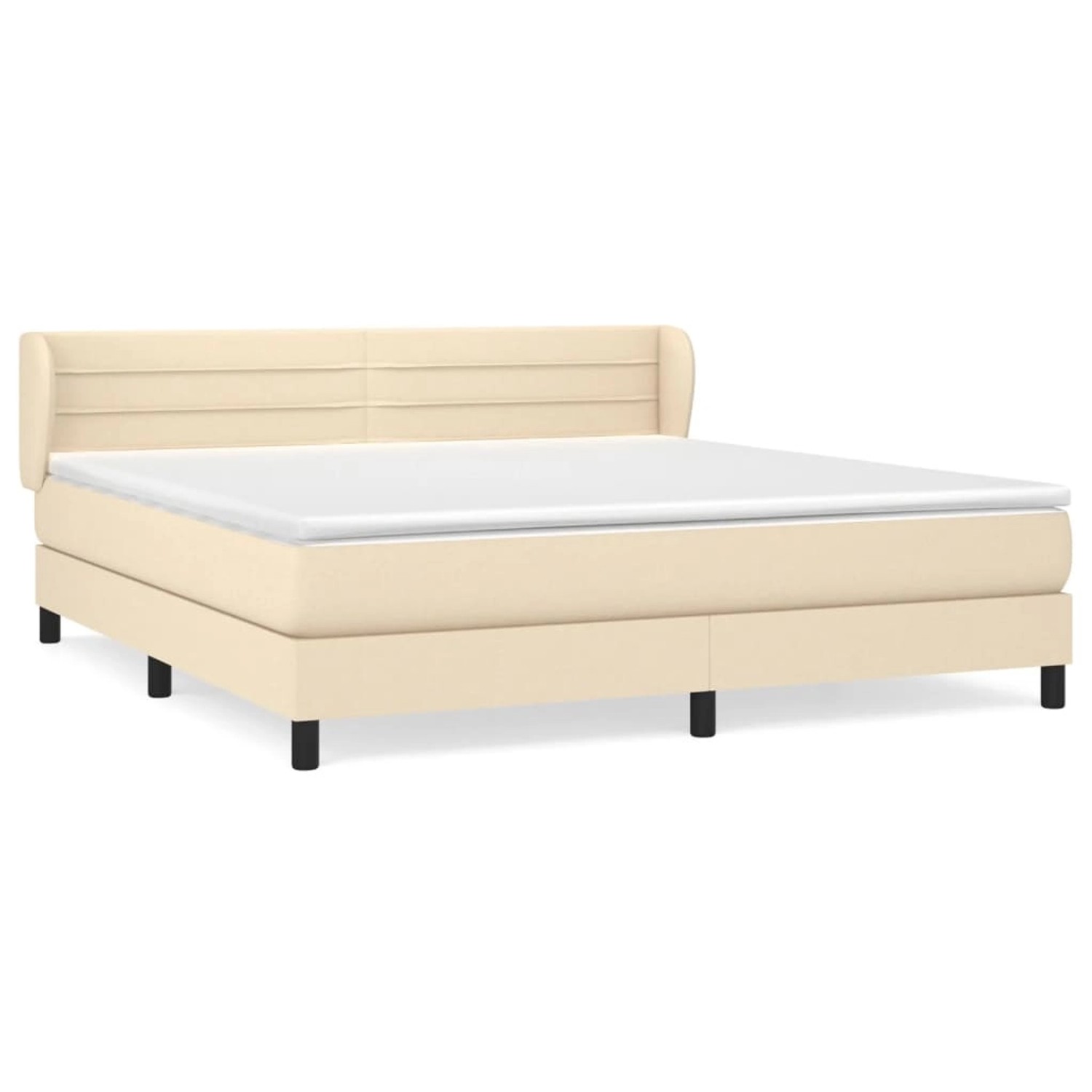 vidaXL Boxspringbett mit Matratze Creme 160x200 cm Stoff1394894 vidaXL Boxspringbett mit Matratze Creme 160x200 cm Stoff1394894 von VIDAXL