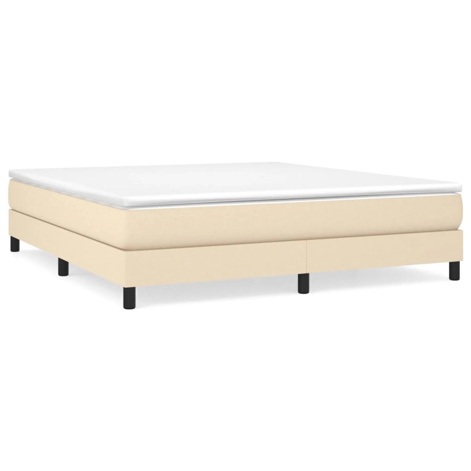 vidaXL Boxspringbett mit Matratze Creme 180x200 cm Stoff 3144098 vidaXL Boxspringbett mit Matratze Creme 180x200 cm Stoff 3144098 von VIDAXL