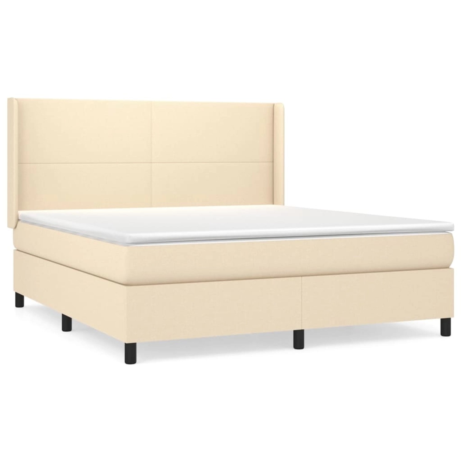 vidaXL Boxspringbett mit Matratze Creme 180x200 cm Stoff1376849 vidaXL Boxspringbett mit Matratze Creme 180x200 cm Stoff1376849 von VIDAXL