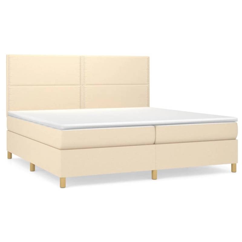 vidaXL Boxspringbett mit Matratze Creme 200x200 cm Stoff 3142286 vidaXL Boxspringbett mit Matratze Creme 200x200 cm Stoff 3142286 von VIDAXL