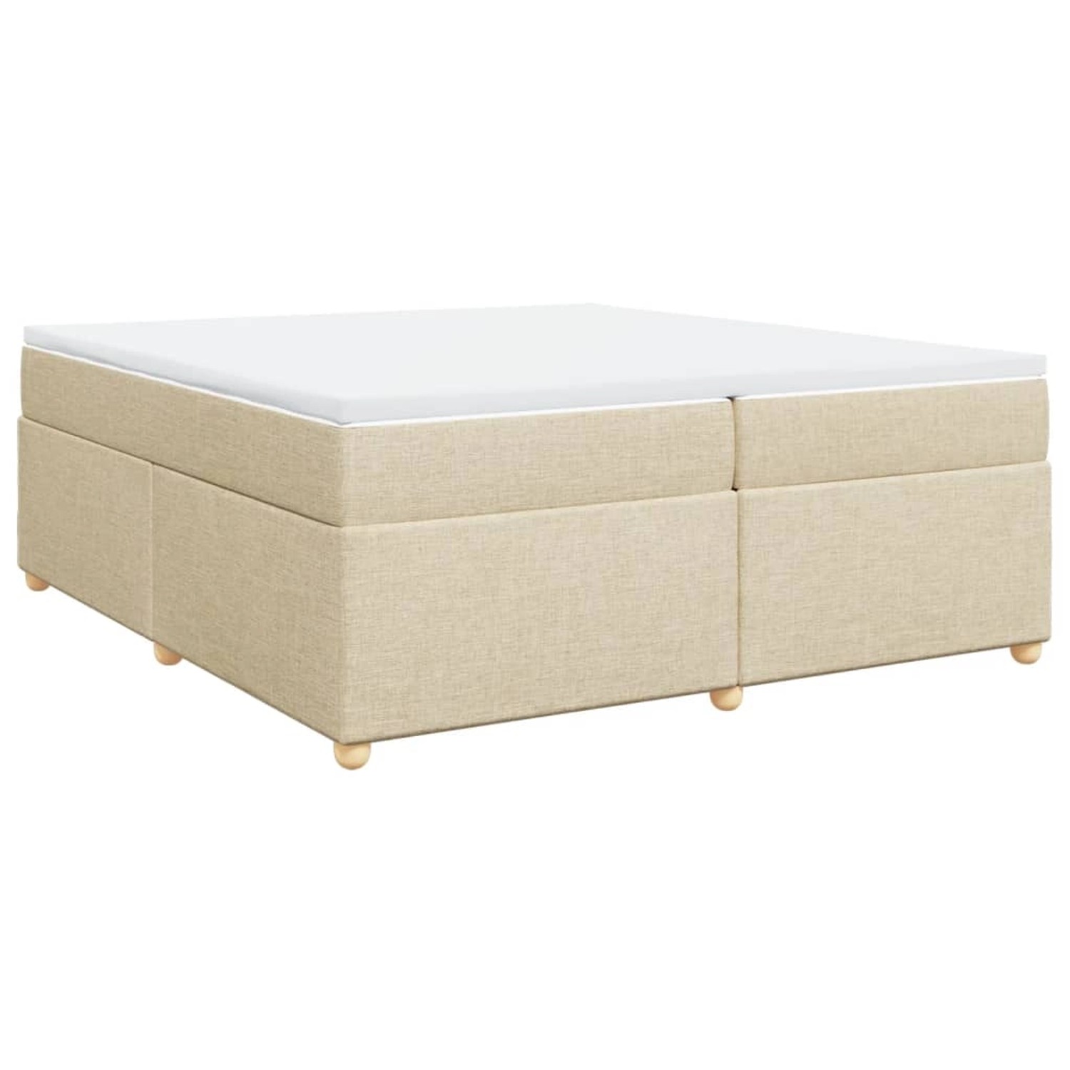 vidaXL Boxspringbett mit Matratze Creme 200x200 cm Stoff 3285406 vidaXL Boxspringbett mit Matratze Creme 200x200 cm Stoff 3285406 von VIDAXL