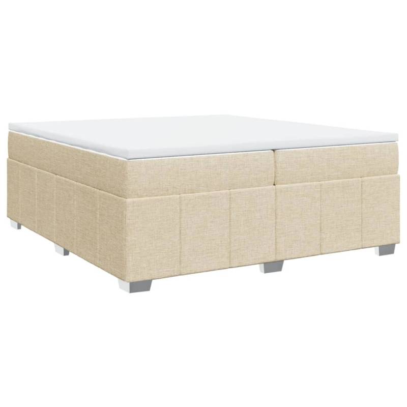 vidaXL Boxspringbett mit Matratze Creme 200x200 cm Stoff 3285503 vidaXL Boxspringbett mit Matratze Creme 200x200 cm Stoff 3285503 von VIDAXL