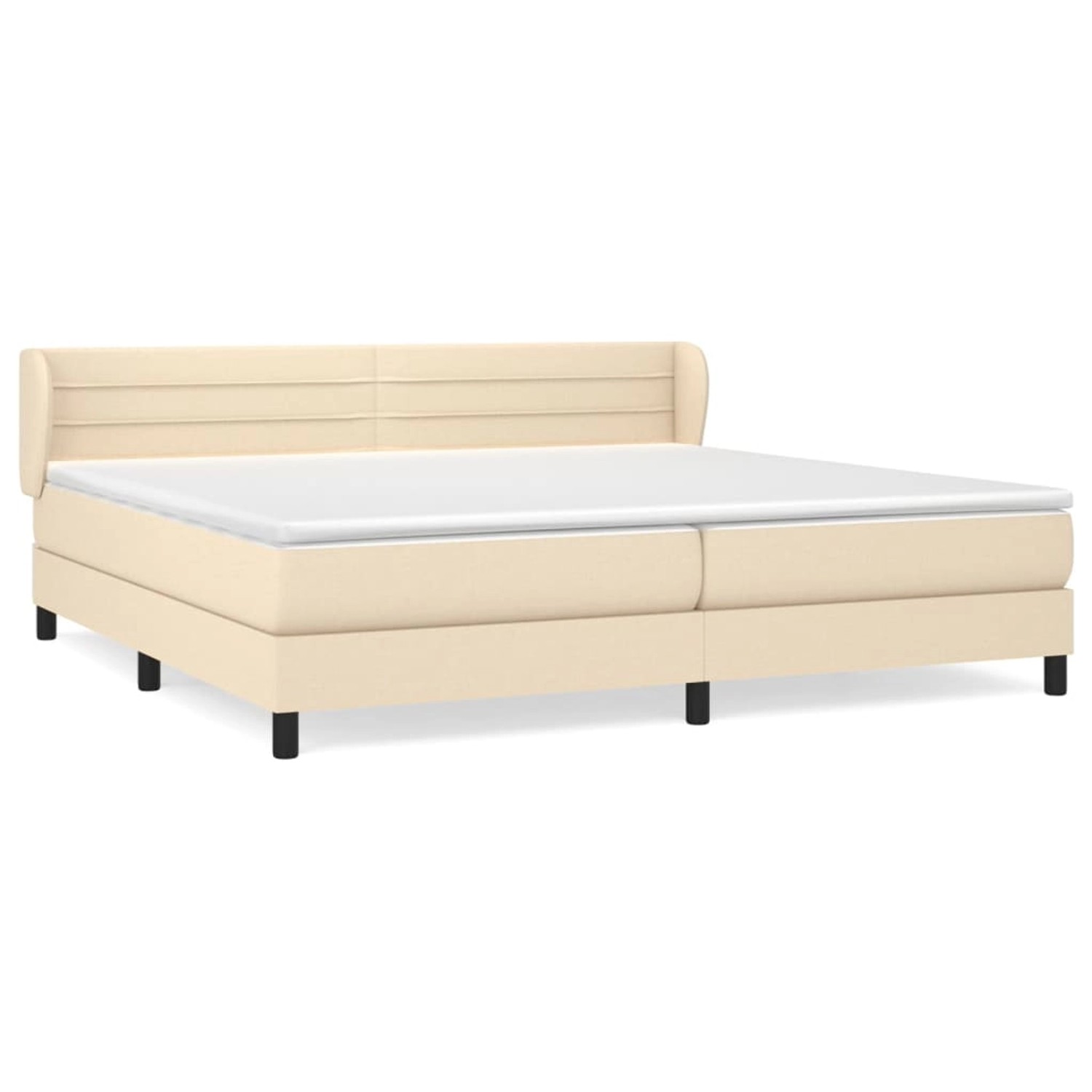 vidaXL Boxspringbett mit Matratze Creme 200x200 cm Stoff1372200 vidaXL Boxspringbett mit Matratze Creme 200x200 cm Stoff1372200 von VIDAXL