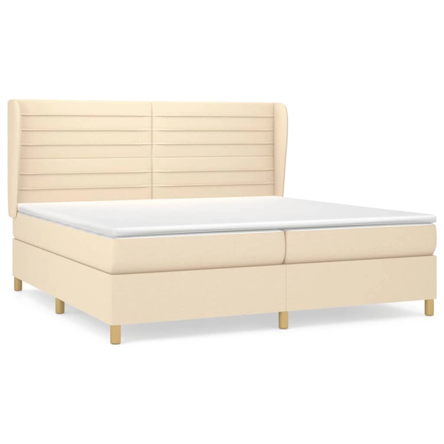 vidaXL Boxspringbett mit Matratze Creme 200x200 cm Stoff1372643 vidaXL Boxspringbett mit Matratze Creme 200x200 cm Stoff1372643 von VIDAXL