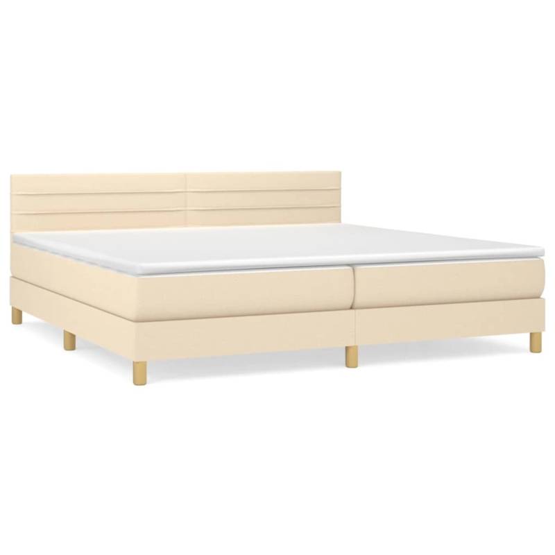 vidaXL Boxspringbett mit Matratze Creme 200x200 cm Stoff1373197 vidaXL Boxspringbett mit Matratze Creme 200x200 cm Stoff1373197 von VIDAXL
