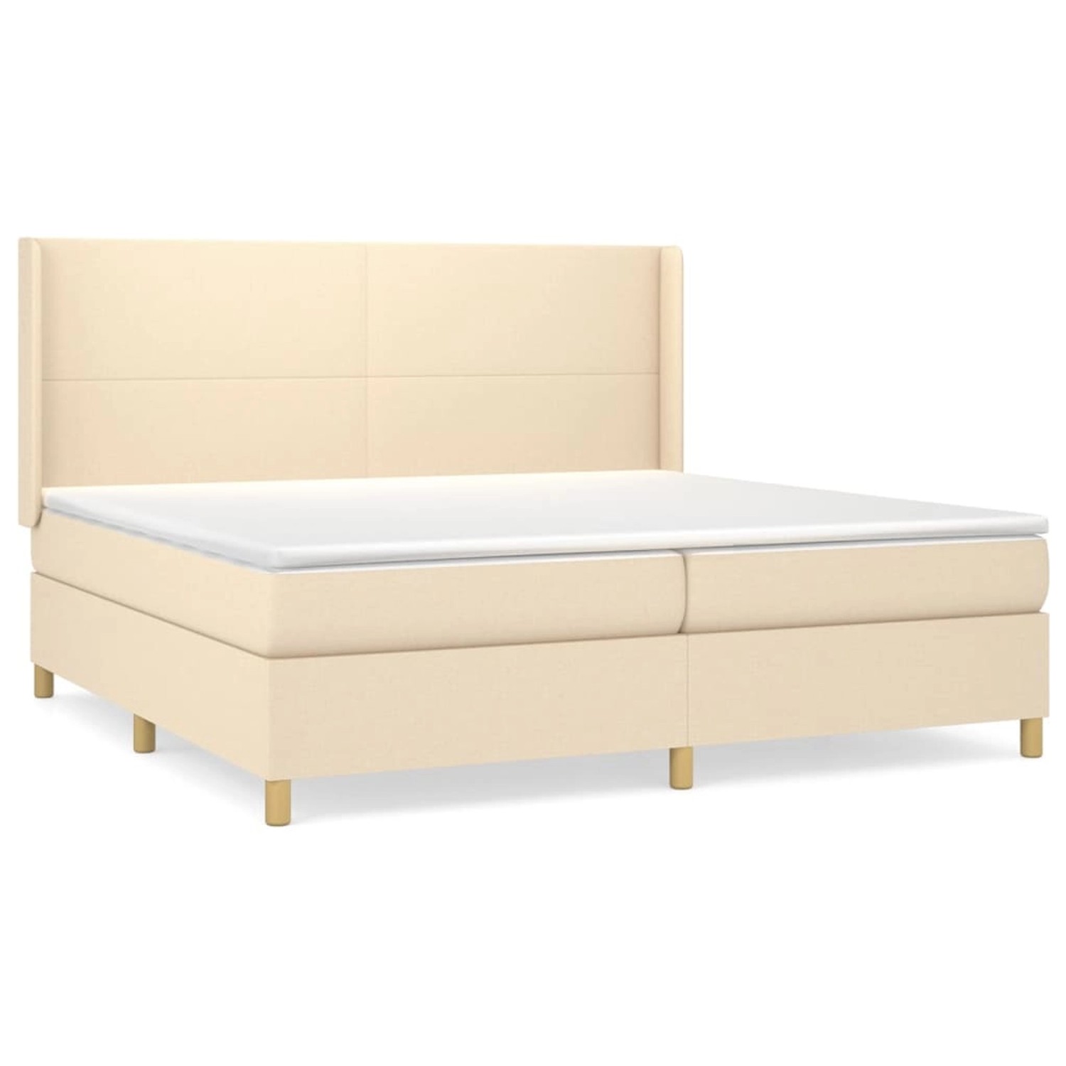 vidaXL Boxspringbett mit Matratze Creme 200x200 cm Stoff1377823 vidaXL Boxspringbett mit Matratze Creme 200x200 cm Stoff1377823 von VIDAXL