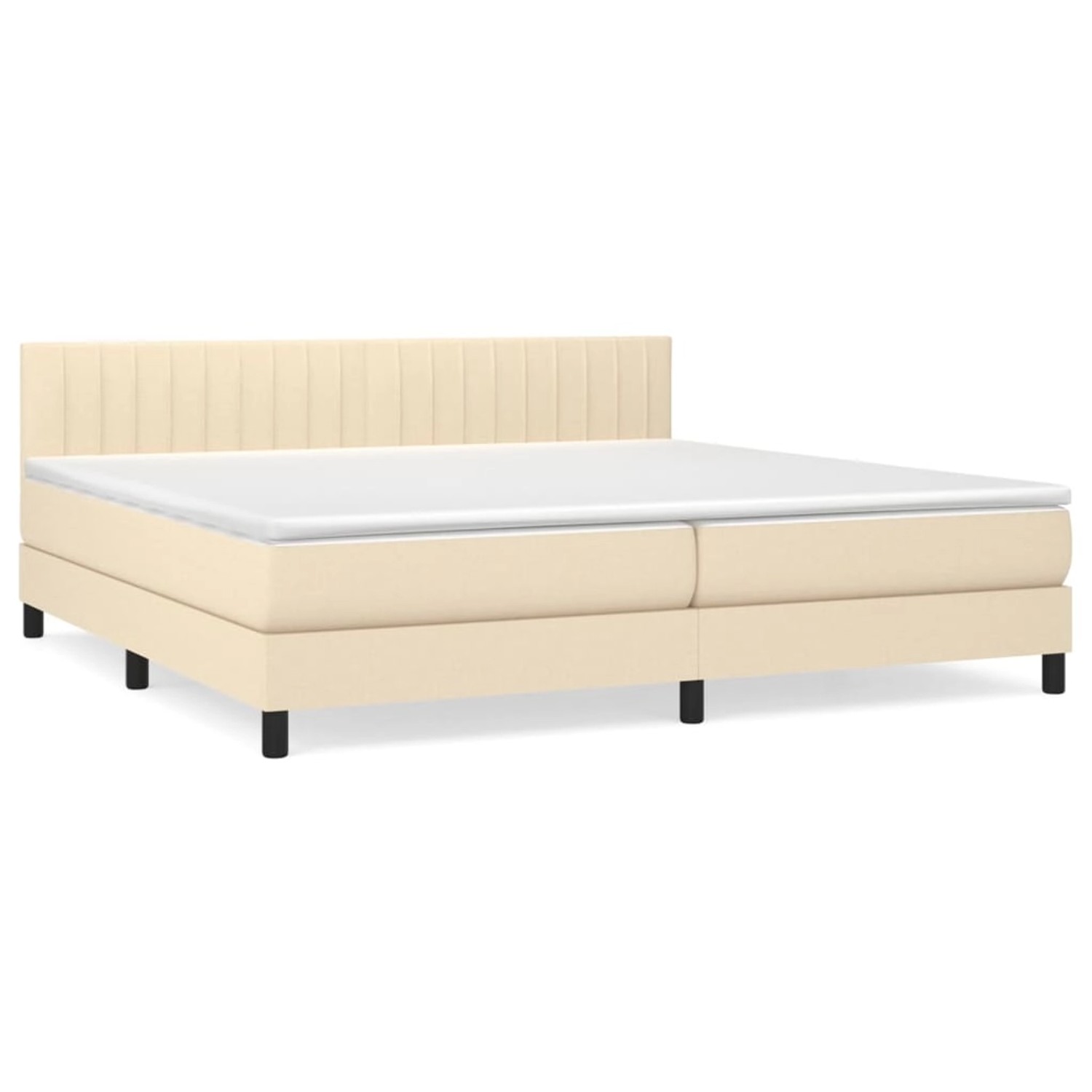 vidaXL Boxspringbett mit Matratze Creme 200x200 cm Stoff1395692 vidaXL Boxspringbett mit Matratze Creme 200x200 cm Stoff1395692 von VIDAXL
