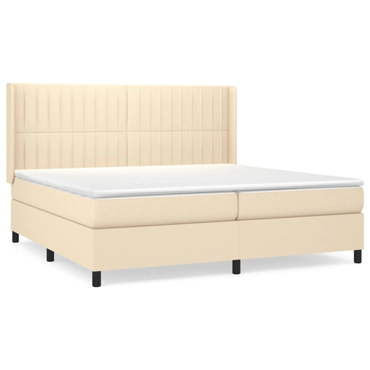 vidaXL Boxspringbett mit Matratze Creme 200x200 cm Stoff1395696 vidaXL Boxspringbett mit Matratze Creme 200x200 cm Stoff1395696 von VIDAXL