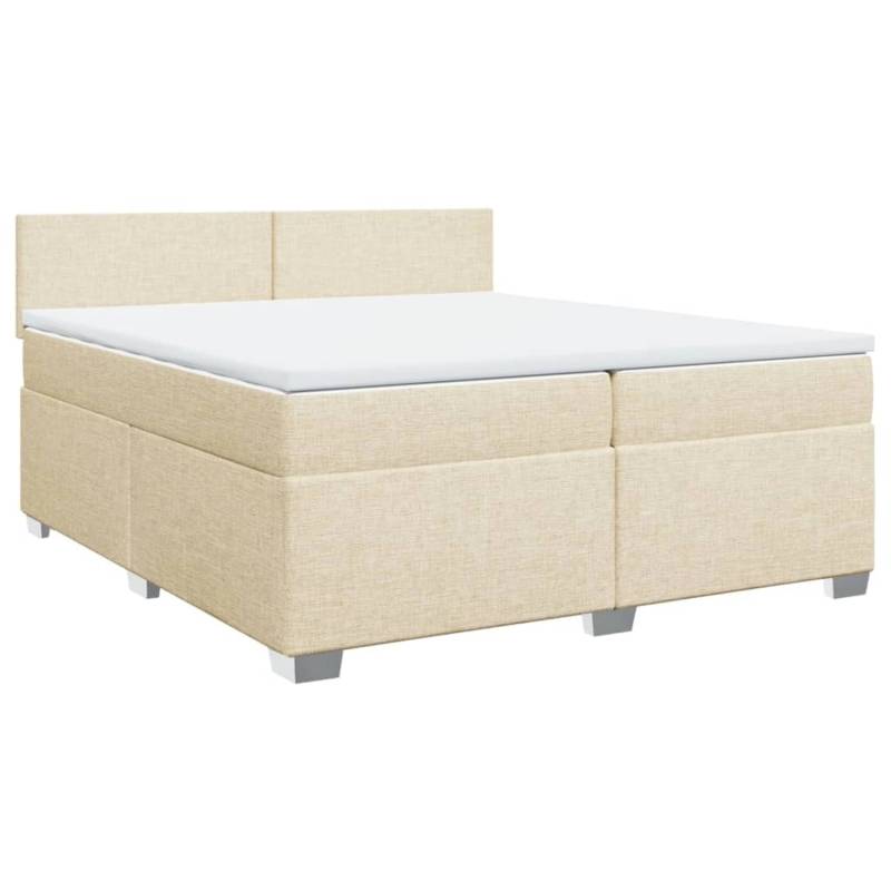 vidaXL Boxspringbett mit Matratze Creme 200x200 cm Stoff2098127 vidaXL Boxspringbett mit Matratze Creme 200x200 cm Stoff2098127 von VIDAXL
