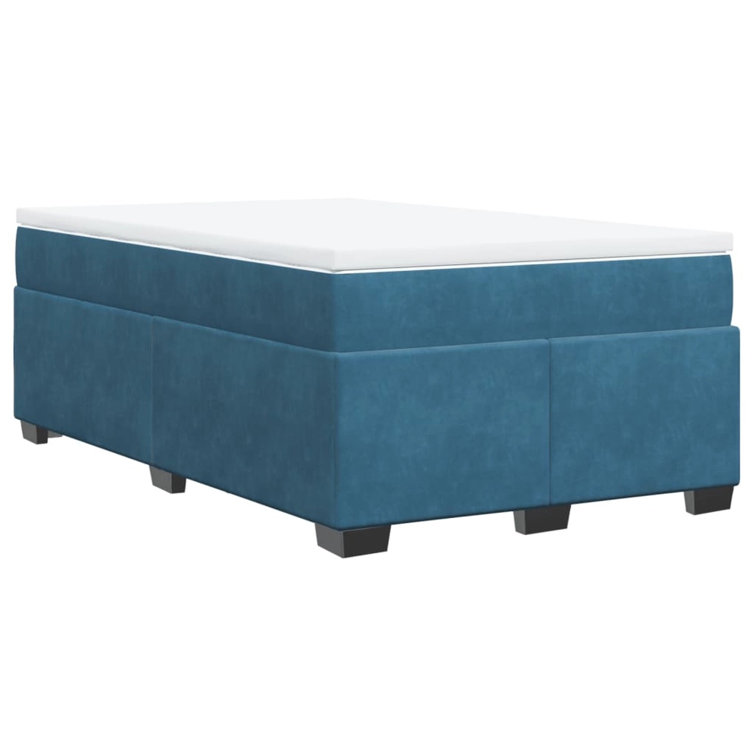 vidaXL Boxspringbett mit Matratze Dunkelblau 120x190 cm Samt2107208 vidaXL Boxspringbett mit Matratze Dunkelblau 120x190 cm Samt2107208 von VIDAXL