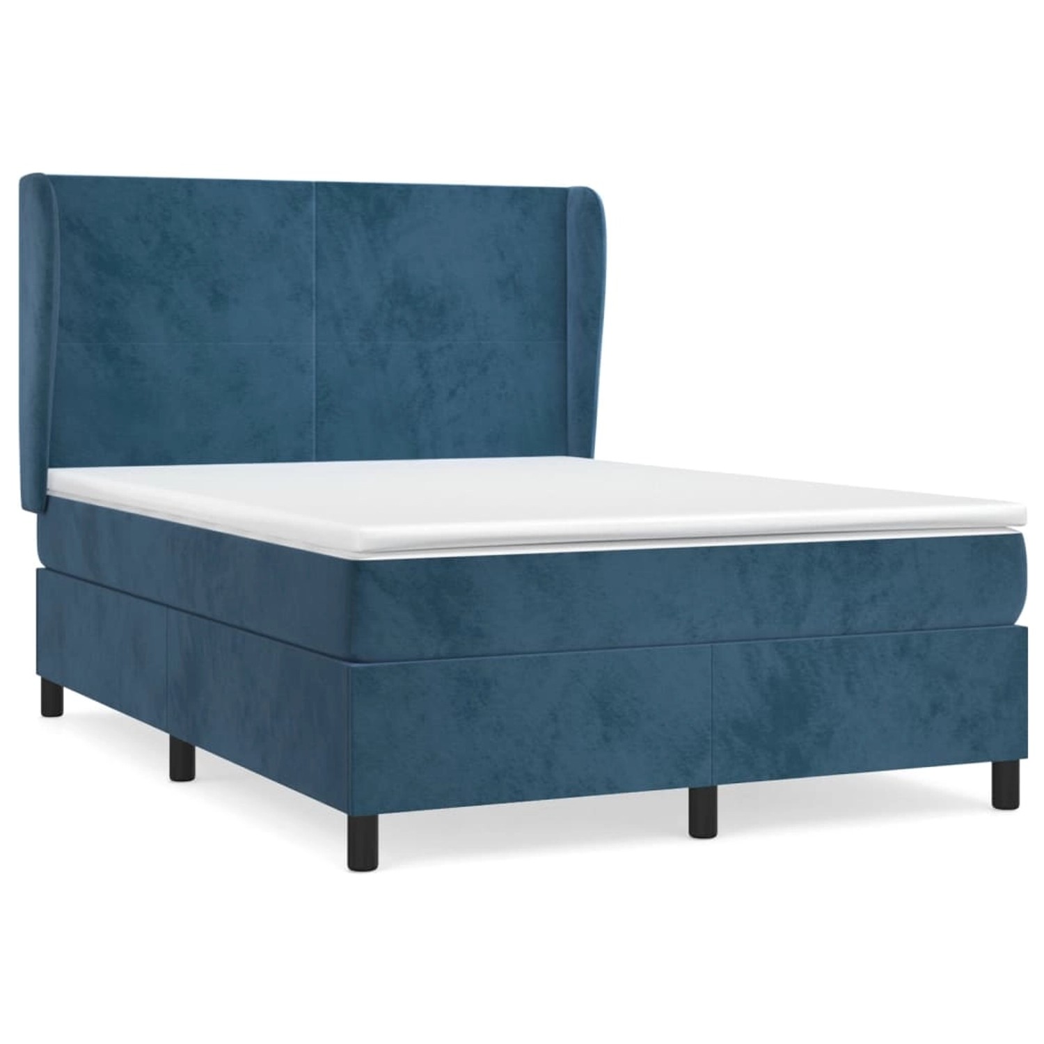 vidaXL Boxspringbett mit Matratze Dunkelblau 140x190 cm Samt1393373 vidaXL Boxspringbett mit Matratze Dunkelblau 140x190 cm Samt1393373 von VIDAXL