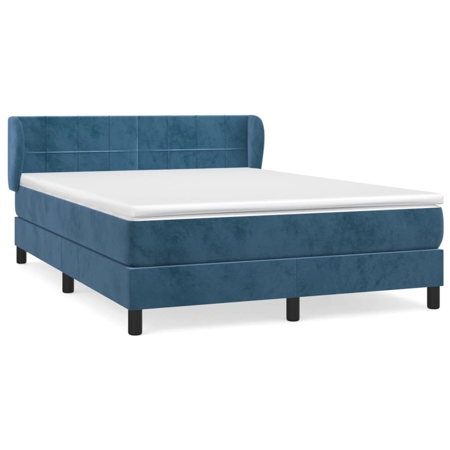 vidaXL Boxspringbett mit Matratze Dunkelblau 140x190 cm Samt1466927 vidaXL Boxspringbett mit Matratze Dunkelblau 140x190 cm Samt1466927 von VIDAXL