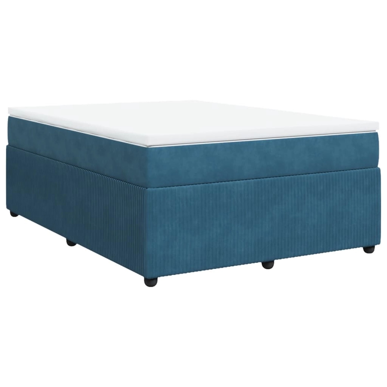 vidaXL Boxspringbett mit Matratze Dunkelblau 140x200 cm Samt2100353 vidaXL Boxspringbett mit Matratze Dunkelblau 140x200 cm Samt2100353 von VIDAXL