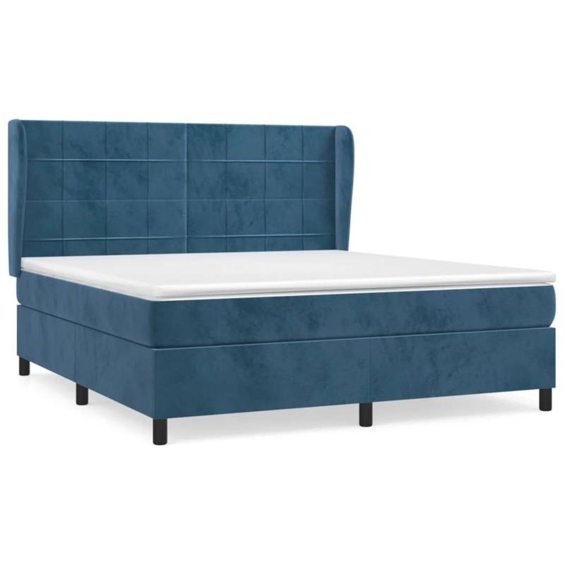 vidaXL Boxspringbett mit Matratze Dunkelblau 160x200 cm Samt 3129223 vidaXL Boxspringbett mit Matratze Dunkelblau 160x200 cm Samt 3129223 von VIDAXL