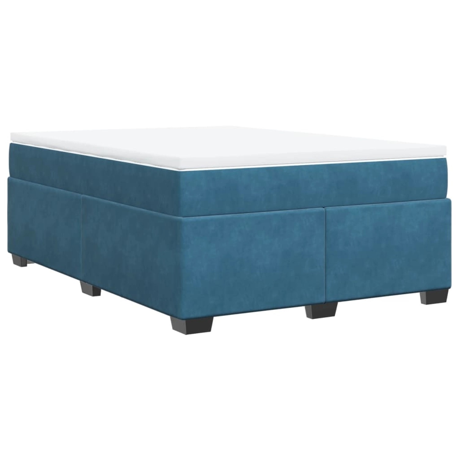 vidaXL Boxspringbett mit Matratze Dunkelblau 160x200 cm Samt2099373 vidaXL Boxspringbett mit Matratze Dunkelblau 160x200 cm Samt2099373 von VIDAXL