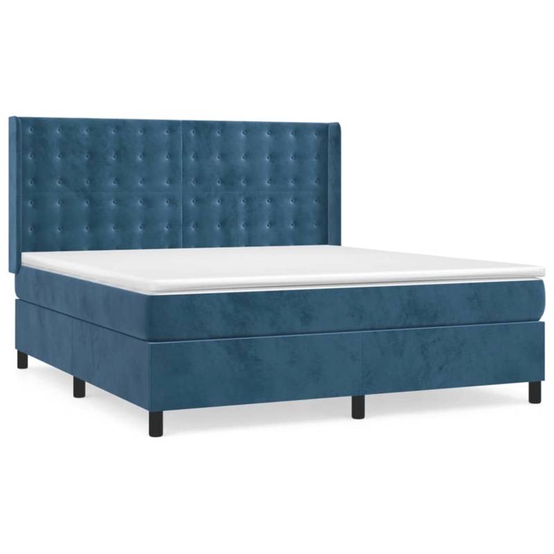 vidaXL Boxspringbett mit Matratze Dunkelblau 180x200 cm Samt 3132937 vidaXL Boxspringbett mit Matratze Dunkelblau 180x200 cm Samt 3132937 von VIDAXL