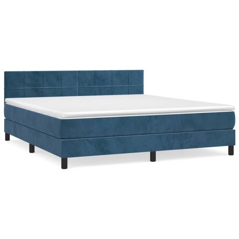 vidaXL Boxspringbett mit Matratze Dunkelblau 180x200 cm Samt 3141321 vidaXL Boxspringbett mit Matratze Dunkelblau 180x200 cm Samt 3141321 von VIDAXL