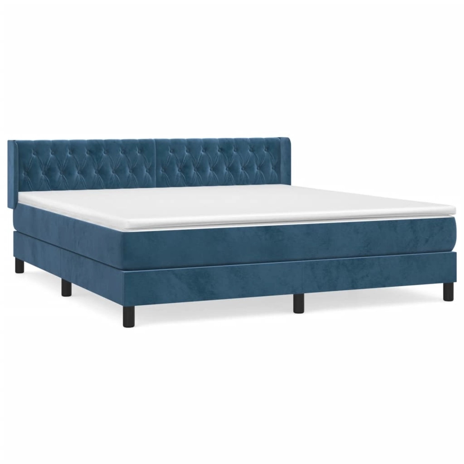 vidaXL Boxspringbett mit Matratze Dunkelblau 180x200 cm Samt1394608 vidaXL Boxspringbett mit Matratze Dunkelblau 180x200 cm Samt1394608 von VIDAXL