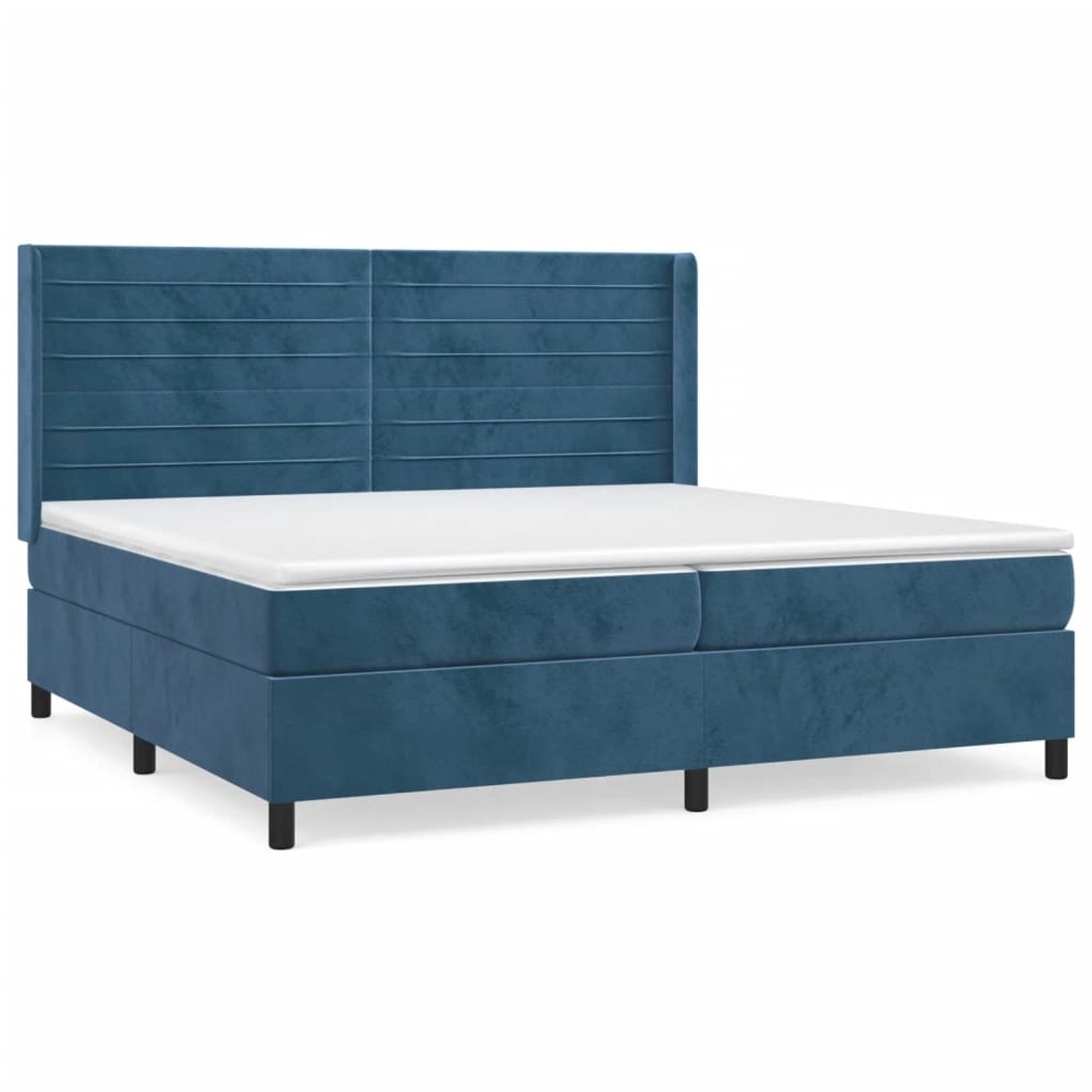 vidaXL Boxspringbett mit Matratze Dunkelblau 200x200 cm Samt1357159 vidaXL Boxspringbett mit Matratze Dunkelblau 200x200 cm Samt1357159 von VIDAXL