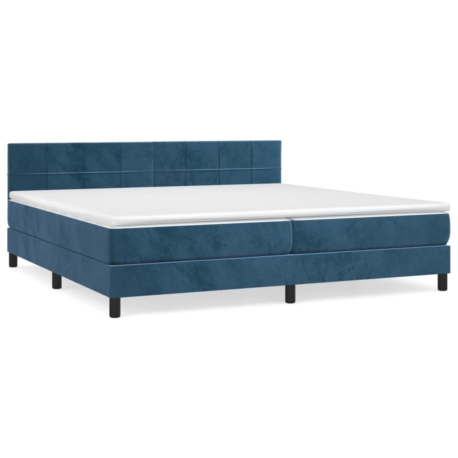 vidaXL Boxspringbett mit Matratze Dunkelblau 200x200 cm Samt1389964 vidaXL Boxspringbett mit Matratze Dunkelblau 200x200 cm Samt1389964 von VIDAXL