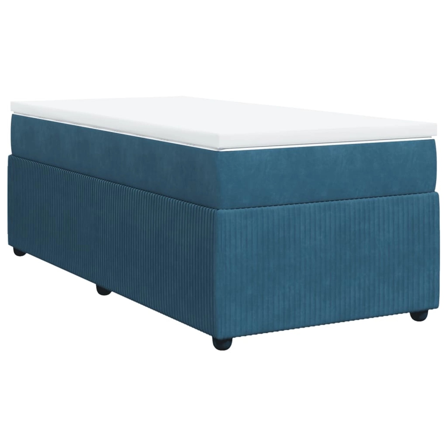 vidaXL Boxspringbett mit Matratze Dunkelblau 80x200 cm Samt2107881 vidaXL Boxspringbett mit Matratze Dunkelblau 80x200 cm Samt2107881 von VIDAXL