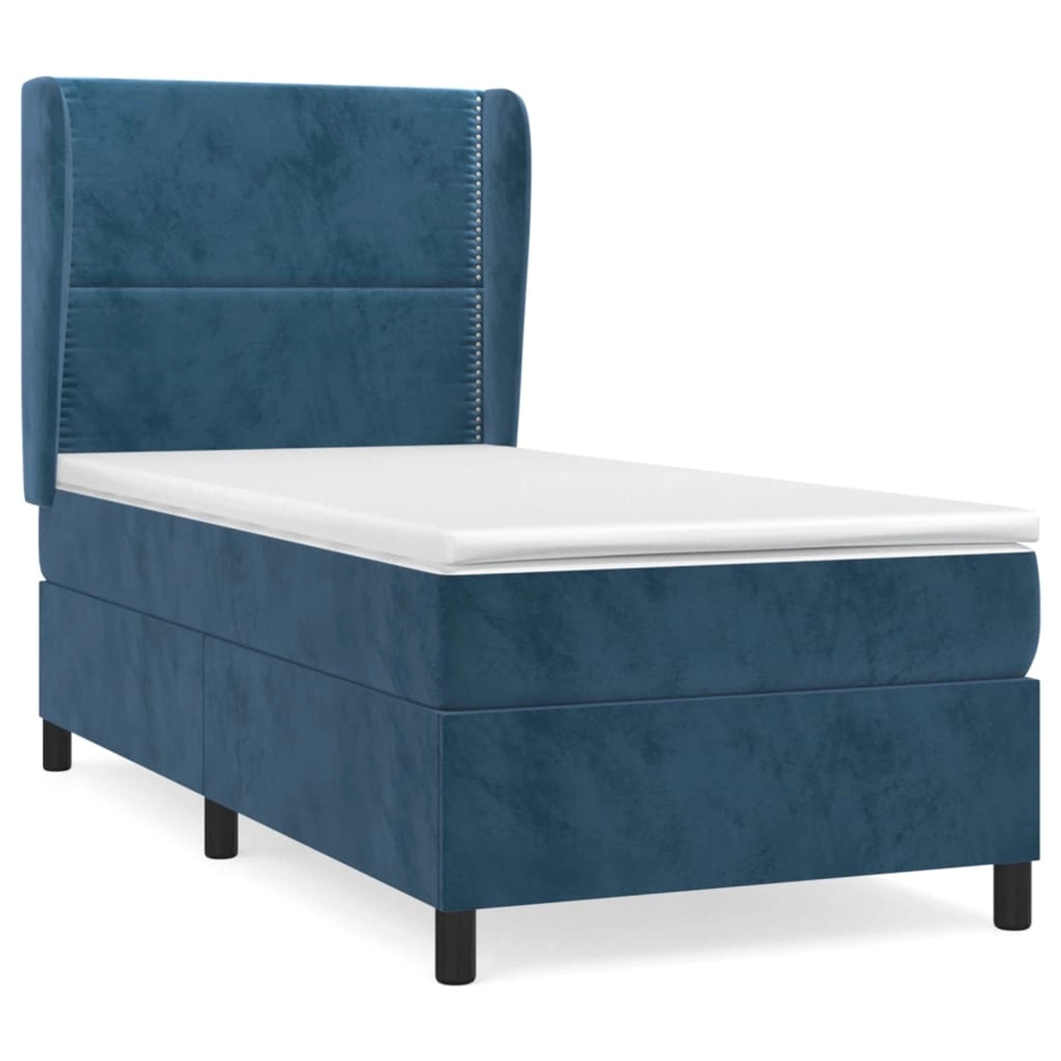 vidaXL Boxspringbett mit Matratze Dunkelblau 90x190 cm Samt1372934 vidaXL Boxspringbett mit Matratze Dunkelblau 90x190 cm Samt1372934 von VIDAXL