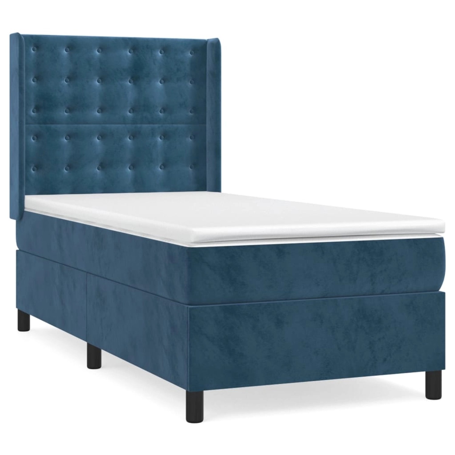 vidaXL Boxspringbett mit Matratze Dunkelblau 90x200 cm Samt1378765 vidaXL Boxspringbett mit Matratze Dunkelblau 90x200 cm Samt1378765 von VIDAXL