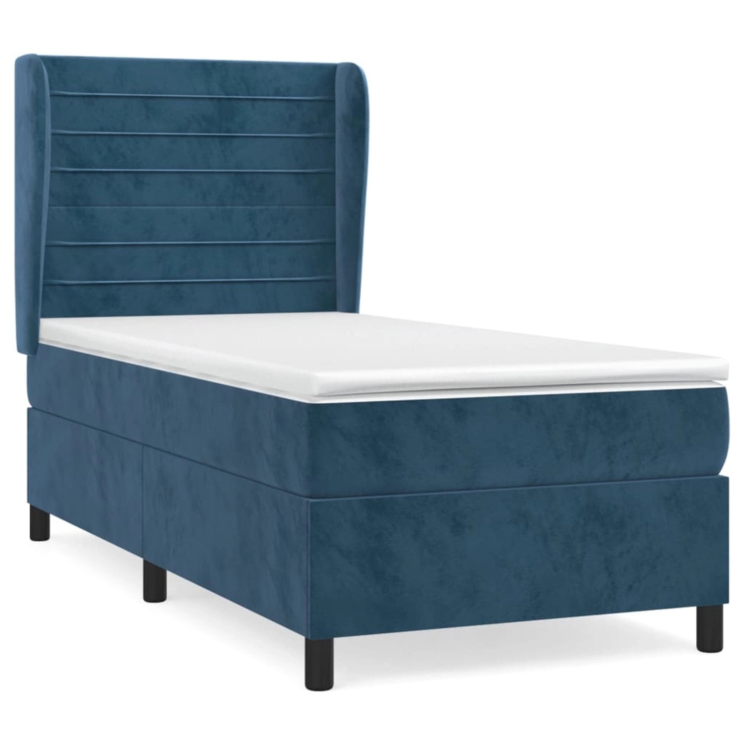 vidaXL Boxspringbett mit Matratze Dunkelblau 90x200 cm Samt1535571 vidaXL Boxspringbett mit Matratze Dunkelblau 90x200 cm Samt1535571 von VIDAXL