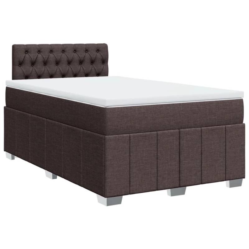 vidaXL Boxspringbett mit Matratze Dunkelbraun 120x190 cm Stoff 3287017 vidaXL Boxspringbett mit Matratze Dunkelbraun 120x190 cm Stoff 3287017 von VIDAXL