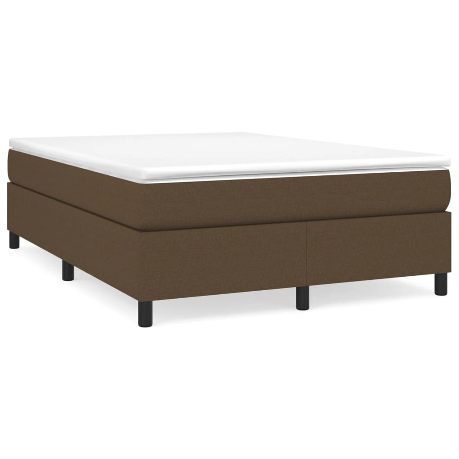 vidaXL Boxspringbett mit Matratze Dunkelbraun 140x190 cm Stoff1466971 vidaXL Boxspringbett mit Matratze Dunkelbraun 140x190 cm Stoff1466971 von VIDAXL