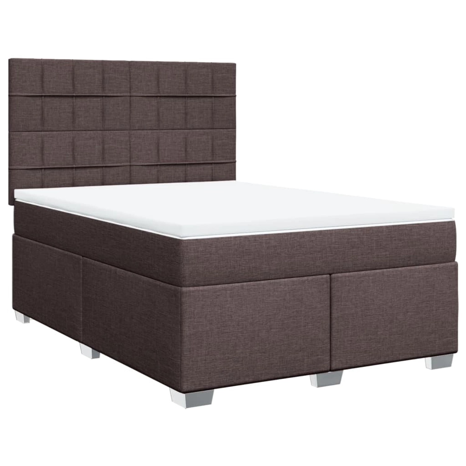 vidaXL Boxspringbett mit Matratze Dunkelbraun 140x200 cm Stoff 3290514 vidaXL Boxspringbett mit Matratze Dunkelbraun 140x200 cm Stoff 3290514 von VIDAXL