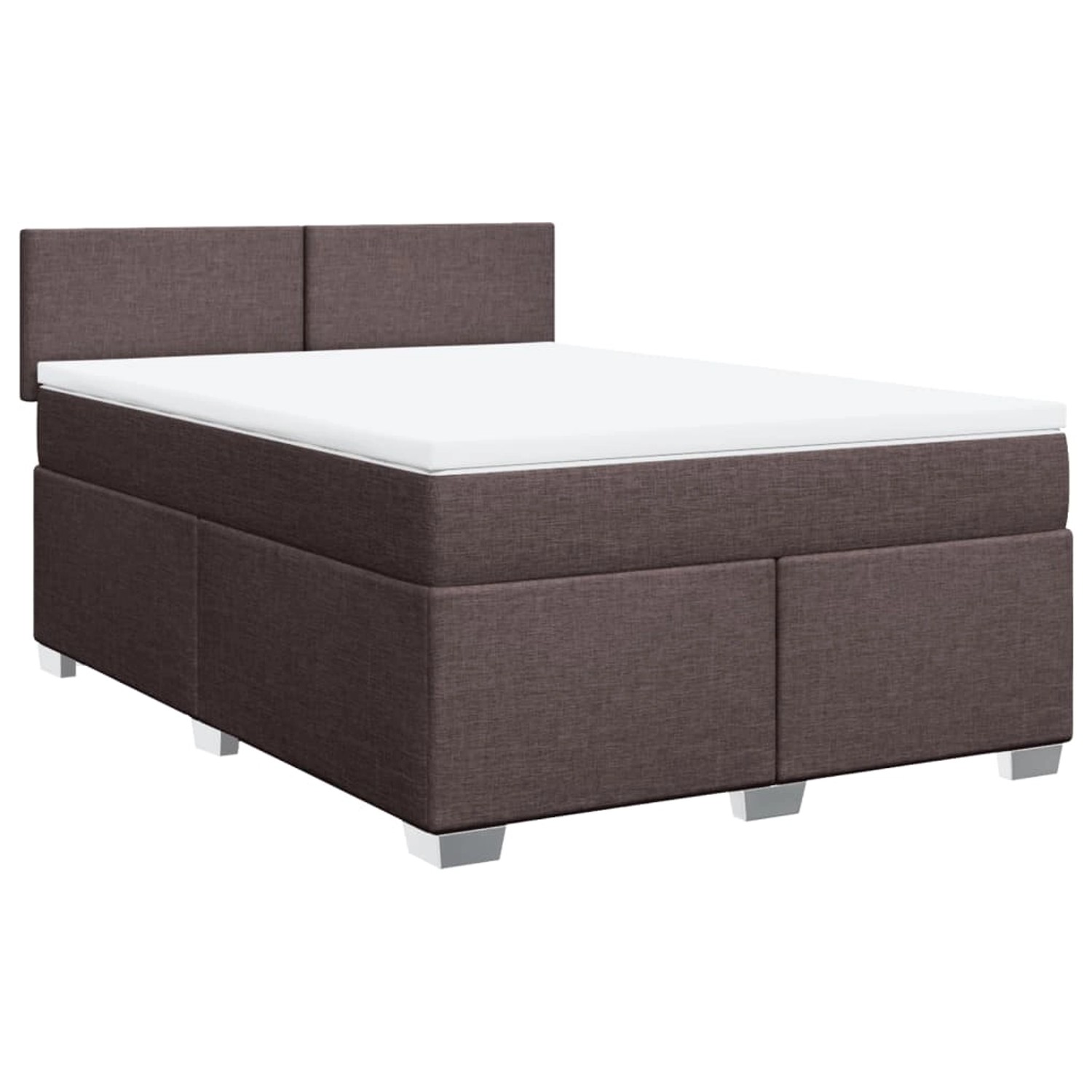 vidaXL Boxspringbett mit Matratze Dunkelbraun 160x200 cm Stoff2105627 vidaXL Boxspringbett mit Matratze Dunkelbraun 160x200 cm Stoff2105627 von VIDAXL