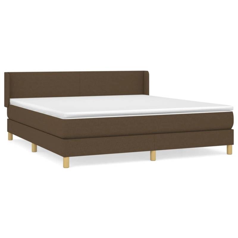 vidaXL Boxspringbett mit Matratze Dunkelbraun 180x200 cm Stoff 3130132 vidaXL Boxspringbett mit Matratze Dunkelbraun 180x200 cm Stoff 3130132 von VIDAXL