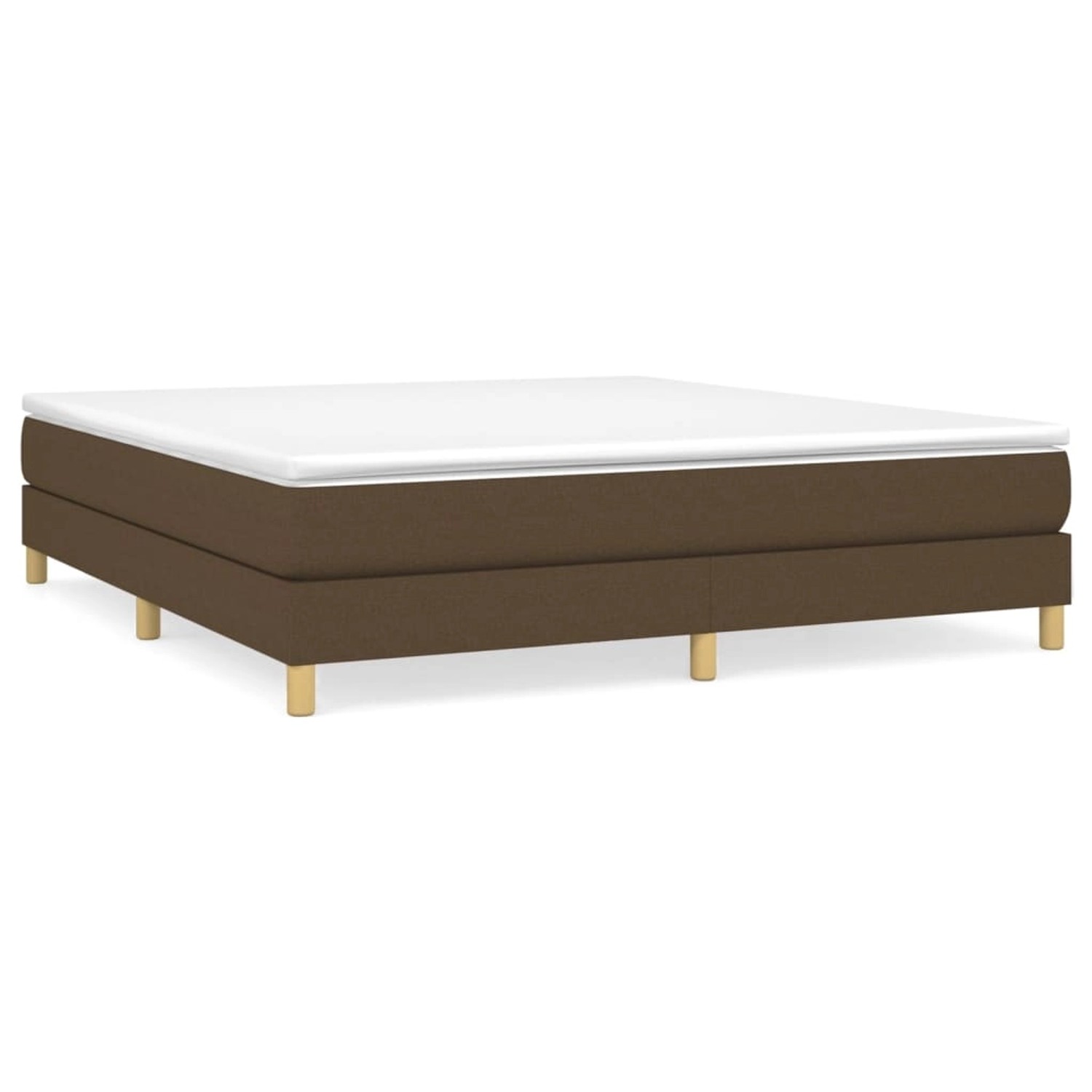 vidaXL Boxspringbett mit Matratze Dunkelbraun 180x200 cm Stoff 3144194 vidaXL Boxspringbett mit Matratze Dunkelbraun 180x200 cm Stoff 3144194 von VIDAXL