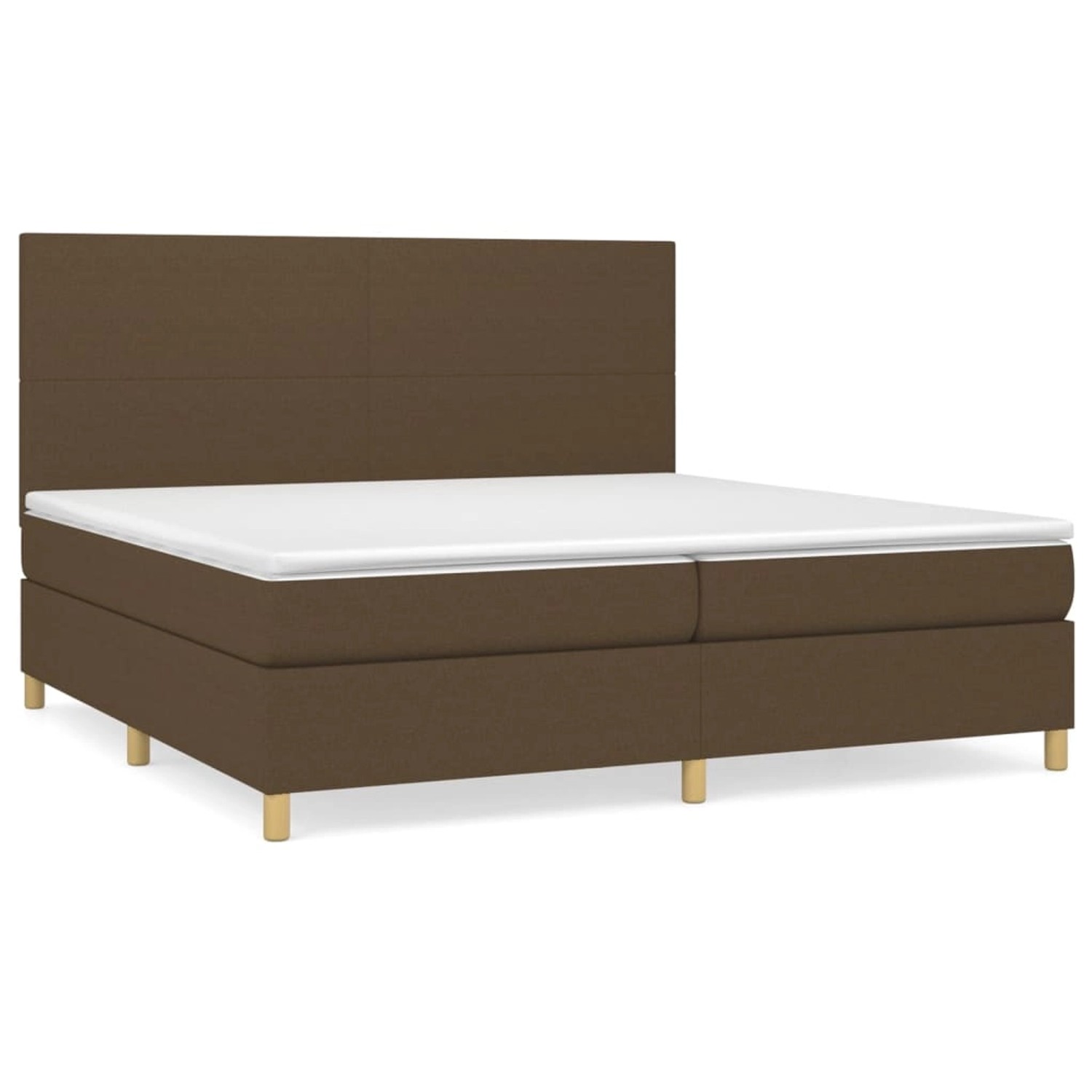 vidaXL Boxspringbett mit Matratze Dunkelbraun 200x200 cm Stoff 3142204 vidaXL Boxspringbett mit Matratze Dunkelbraun 200x200 cm Stoff 3142204 von VIDAXL