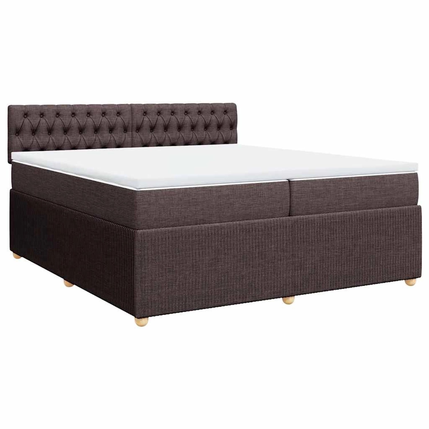 vidaXL Boxspringbett mit Matratze Dunkelbraun 200x200 cm Stoff 3287573 vidaXL Boxspringbett mit Matratze Dunkelbraun 200x200 cm Stoff 3287573 von VIDAXL