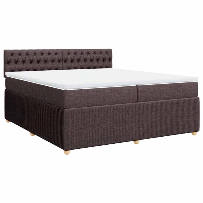 vidaXL Boxspringbett mit Matratze Dunkelbraun 200x200 cm Stoff 3287573 vidaXL Boxspringbett mit Matratze Dunkelbraun 200x200 cm Stoff 3287573 von VIDAXL