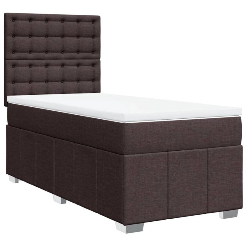 vidaXL Boxspringbett mit Matratze Dunkelbraun 80x200 cm Stoff 3291512 vidaXL Boxspringbett mit Matratze Dunkelbraun 80x200 cm Stoff 3291512 von VIDAXL